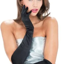 Long Black Gloves