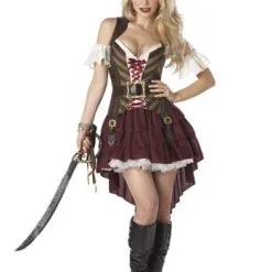 Plus Sexy Swashbuckler Captain Costume